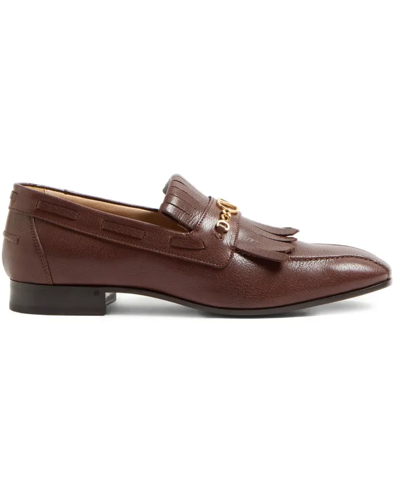 Valentino Garavani VLogo Signature Loafer mit Fransen - Braun Braun
