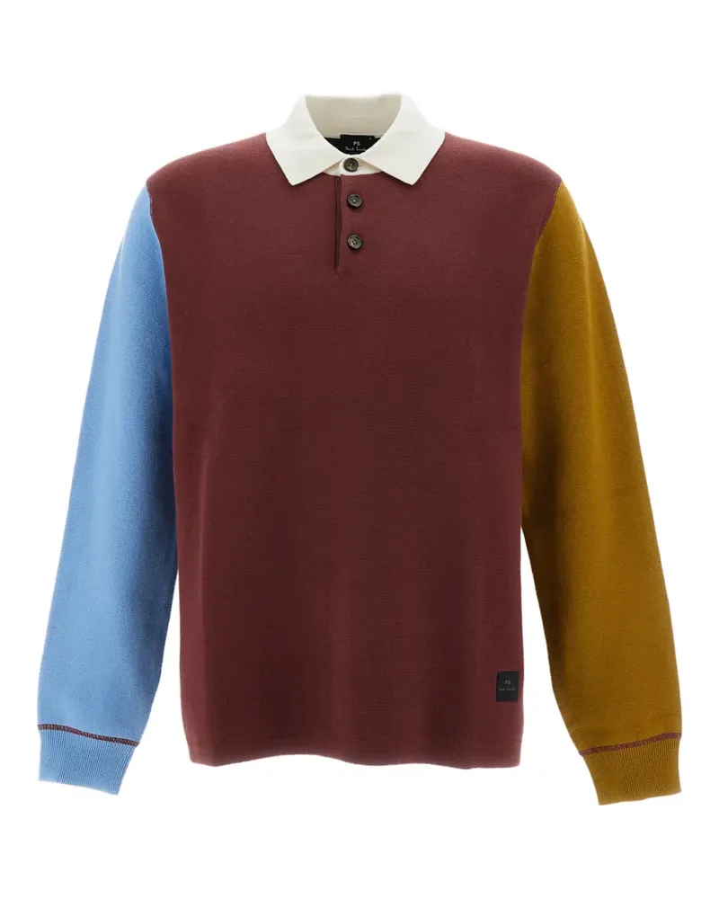 Paul Smith Pullover in Colour-Block-Optik - Rot Rot