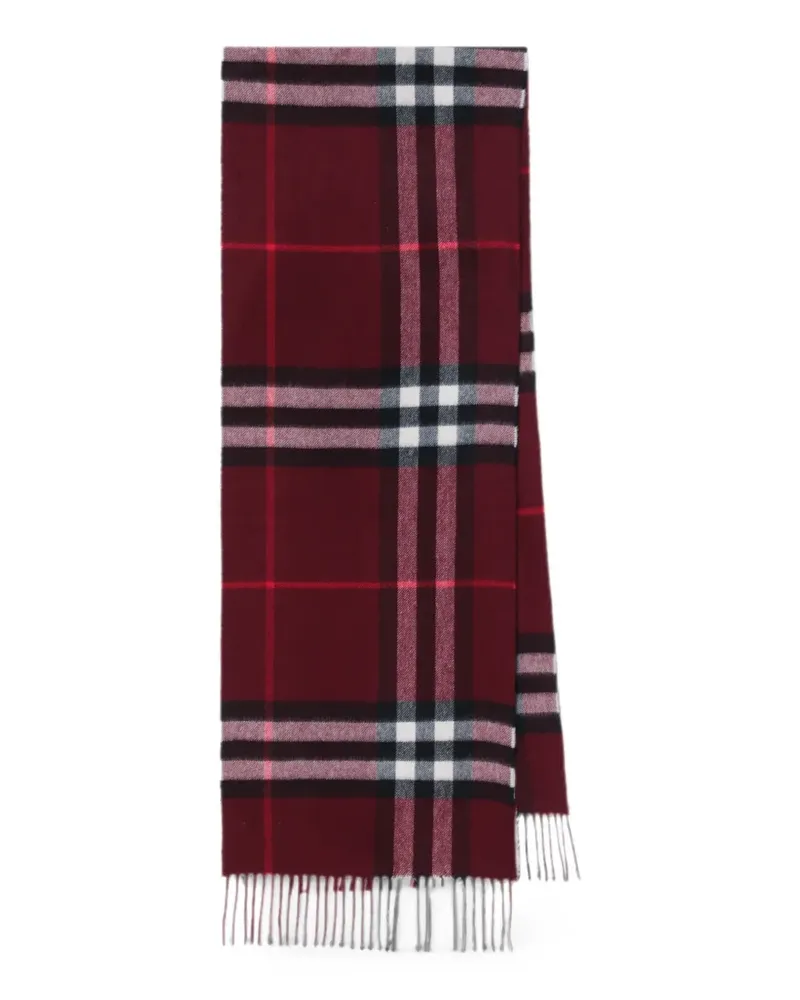 Burberry Schal mit Giant Check-Muster - Rot Rot