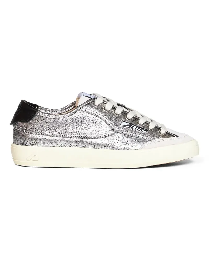 AUTRY Sneakers aus laminiertem Leder - Silber Silber