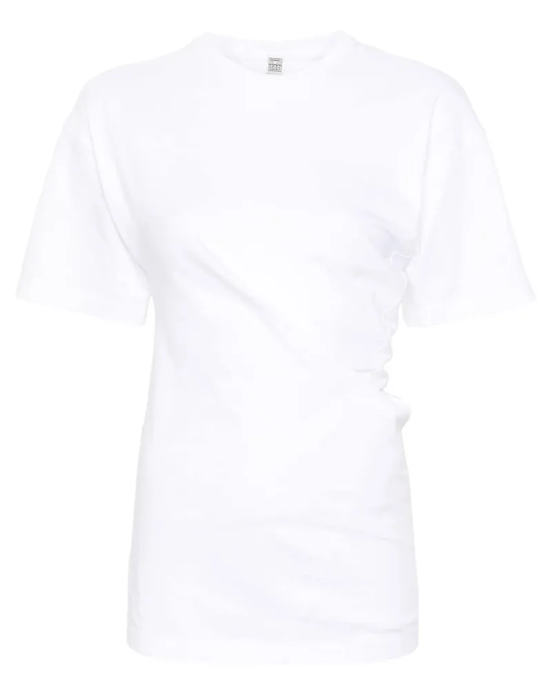 Totême Asymmetrisches T-Shirt - Weiß Weiß