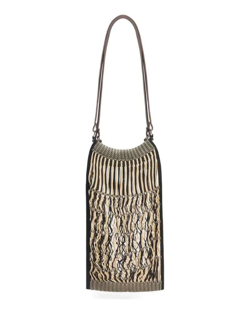 Christophe Lemaire x Filt mittelgroße Netz-Schultertasche - Nude Nude