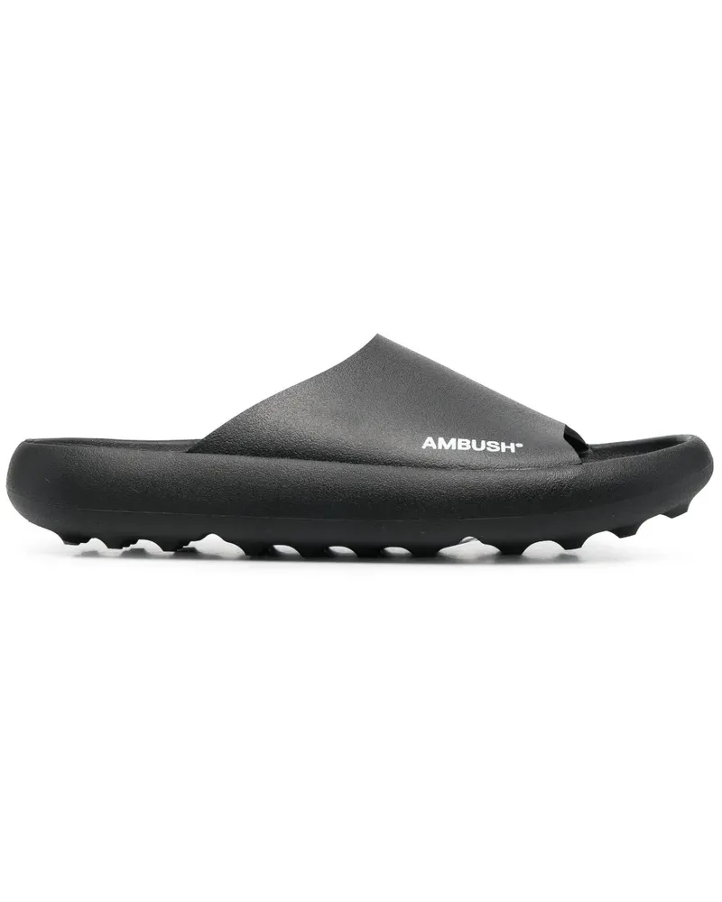 AMBUSH Pantoletten mit Logo-Print - Schwarz Schwarz