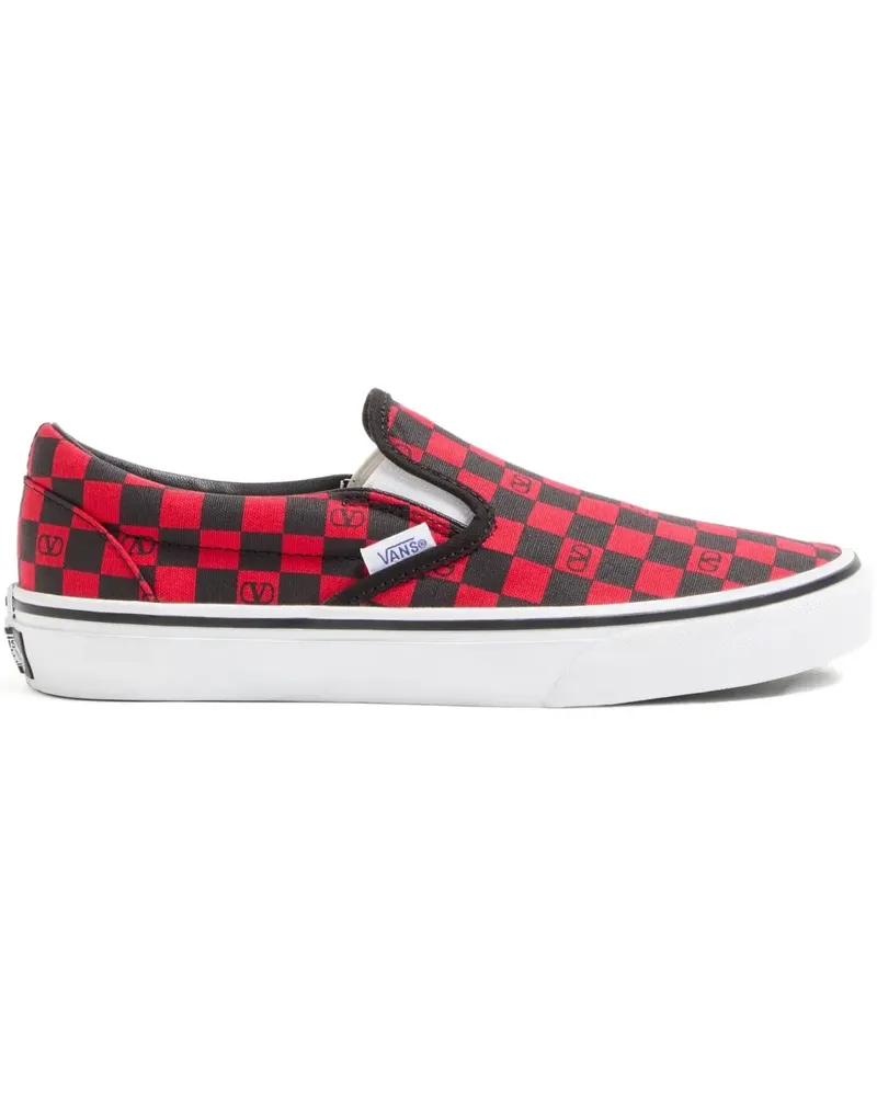 Valentino Garavani x Vans VLogo Sneakers mit Schachbrettmuster - Rot Rot