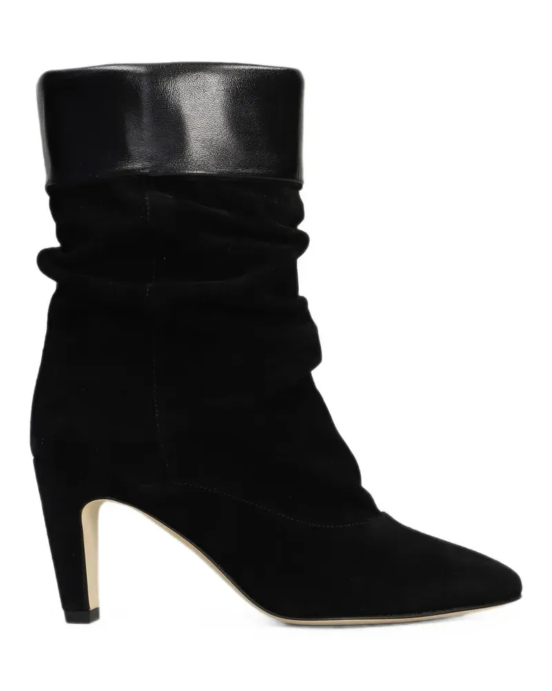 The Seller leather-trim suede ankle boots - Schwarz Schwarz