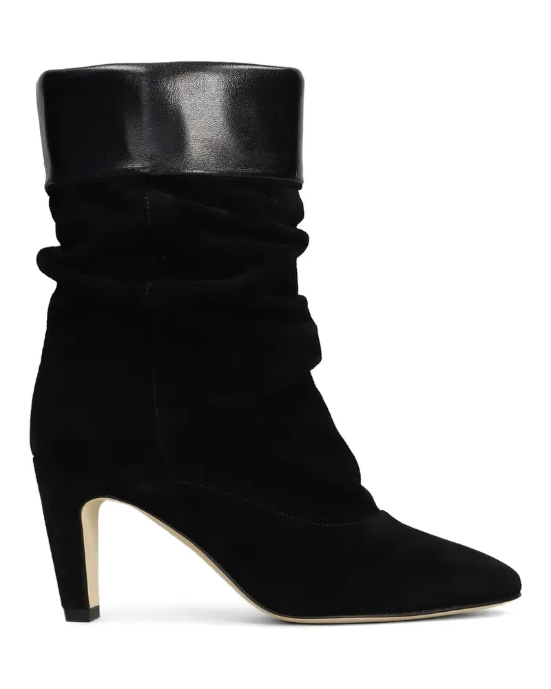 The Seller Stiefeletten mit Lederborten - Schwarz Schwarz
