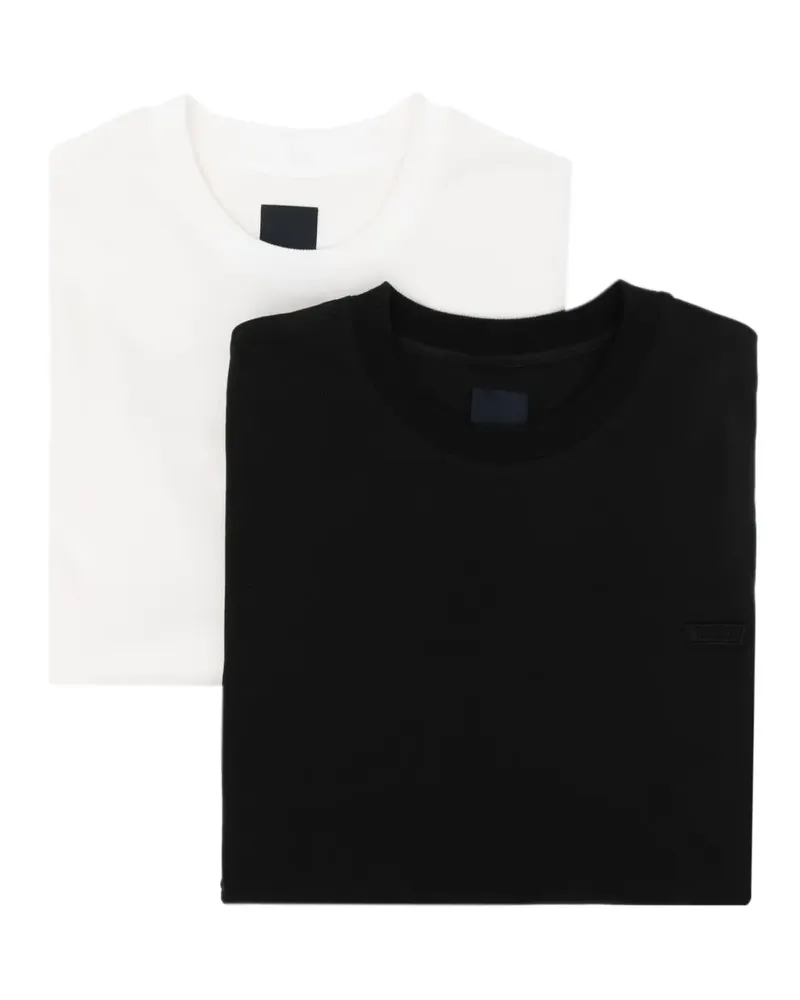 JUUN.J Langarmshirt mit Logo-Patch - Schwarz Schwarz