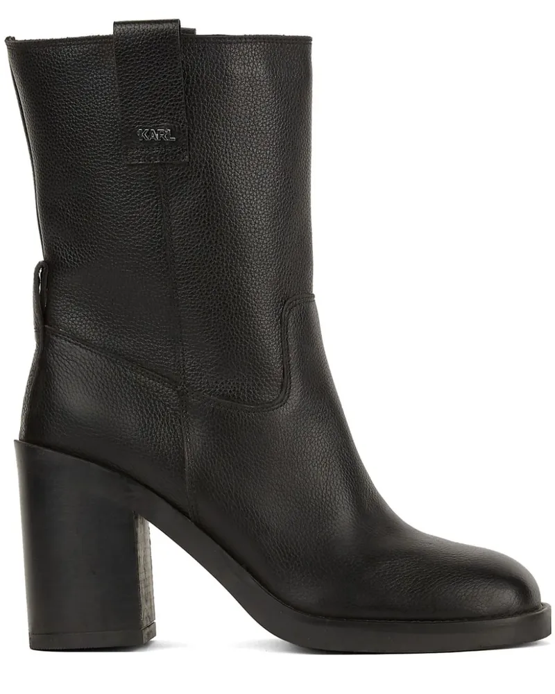 Karl Lagerfeld Brooklyn Stiefeletten 100mm - Schwarz Schwarz