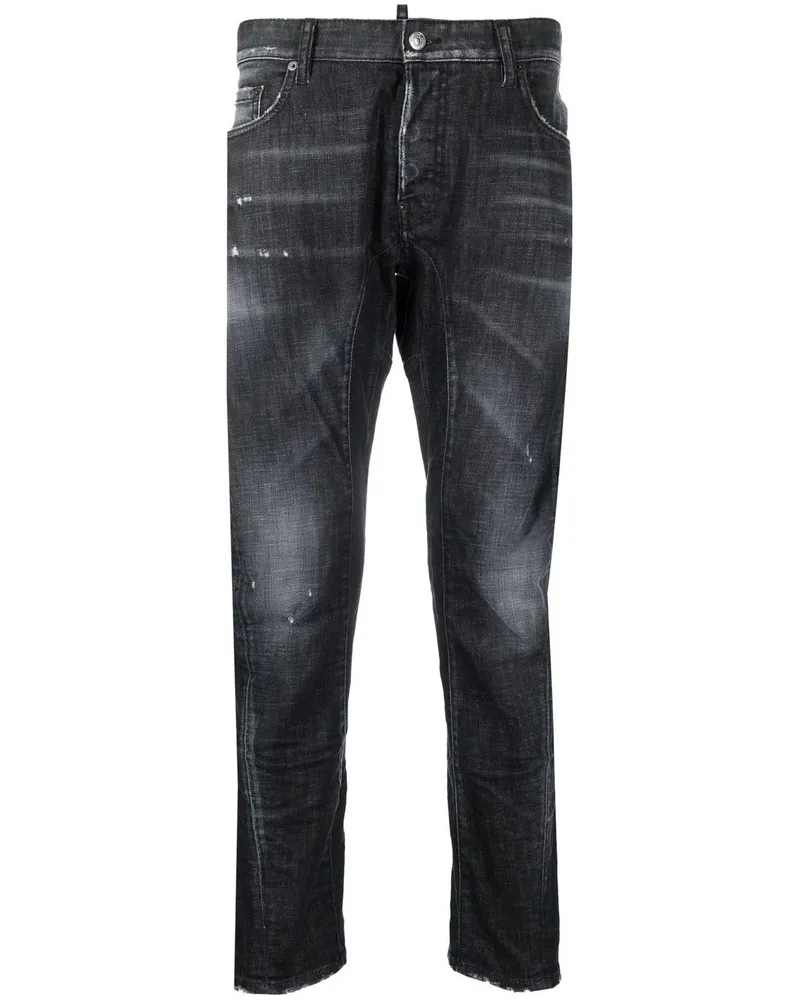Dsquared2 Klassische Slim-Fit-Jeans - Schwarz Schwarz