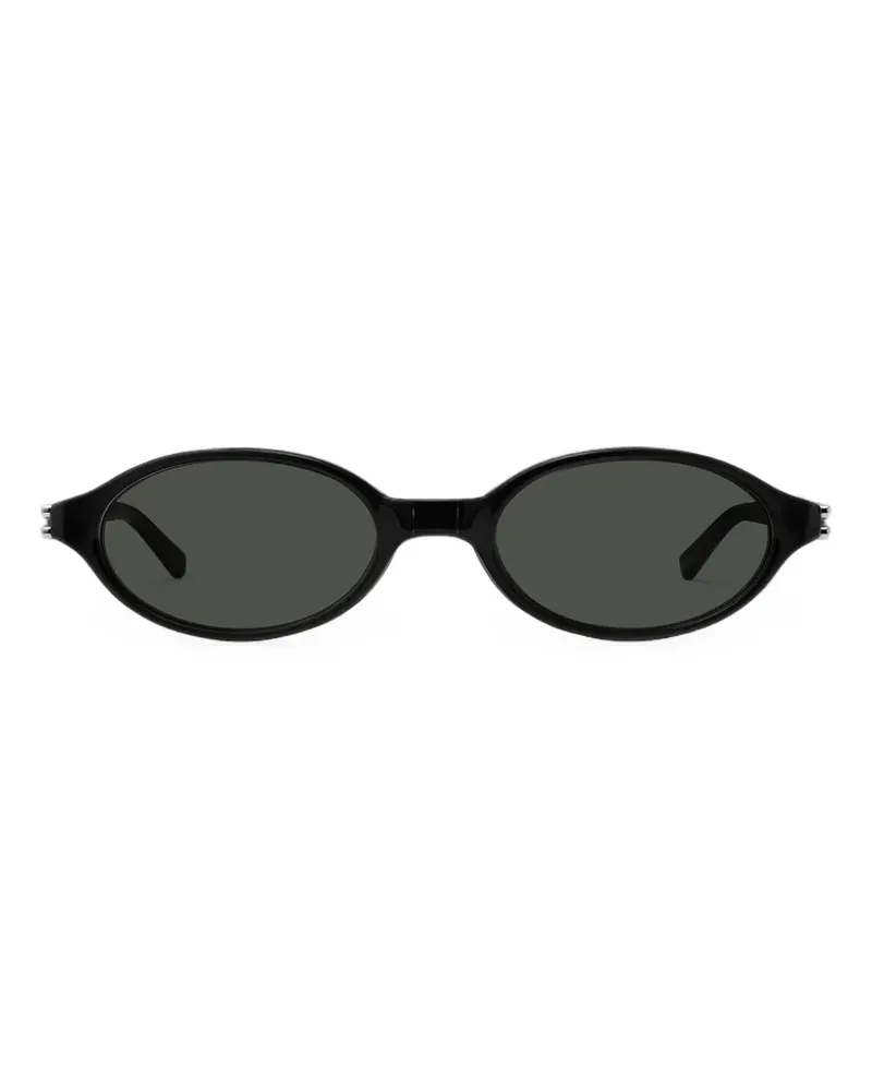 Gentle Monster Ivy Sonnenbrille mit ovalem Gestell - Schwarz Schwarz