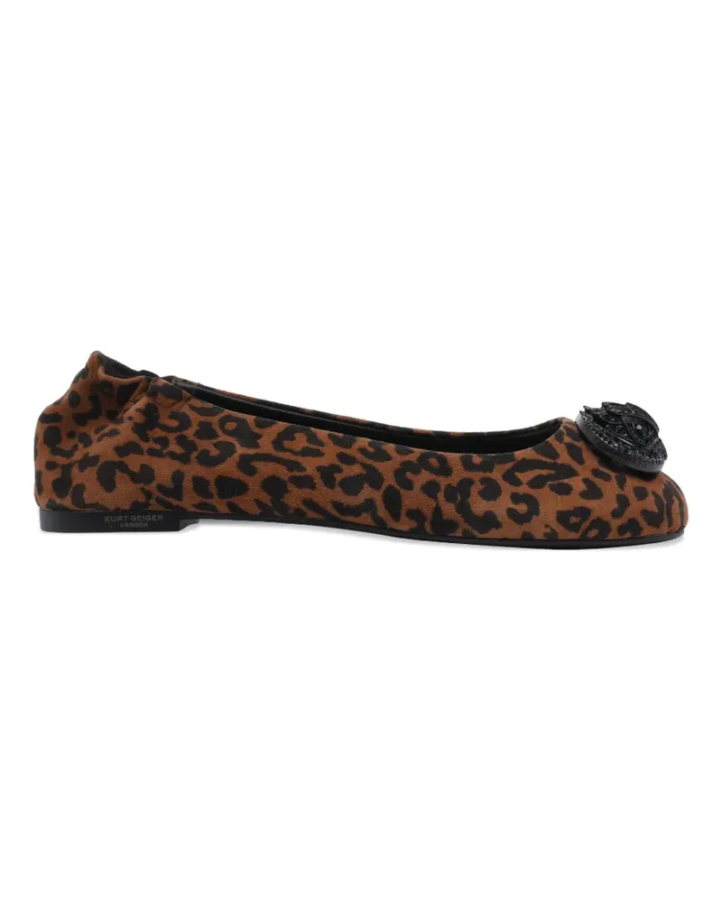 Kurt Geiger Chelsea leopard-print ballet flats - Braun Braun