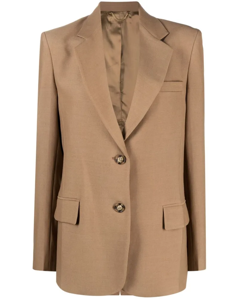 Victoria Beckham Blazer mit fallendem Revers - Braun Braun