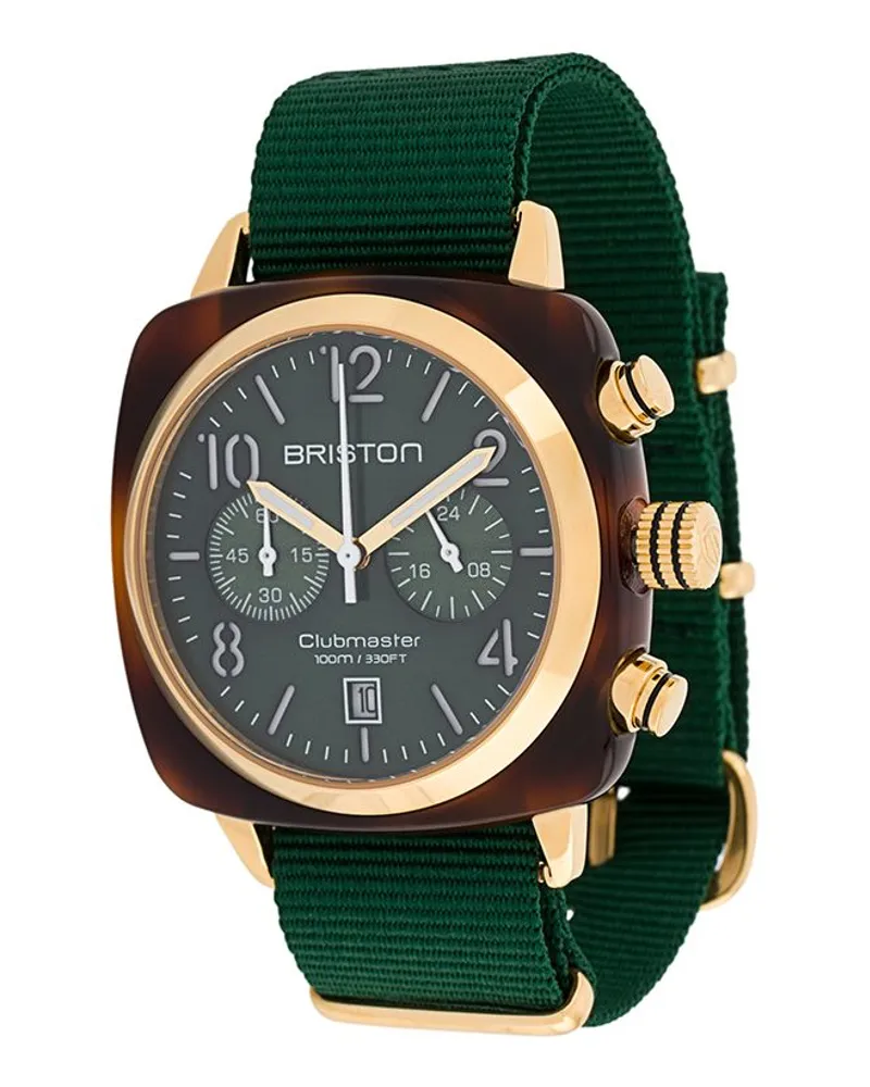 BRISTON Clubmaster Classic' Armbanduhr, 40mm - Grün Grün