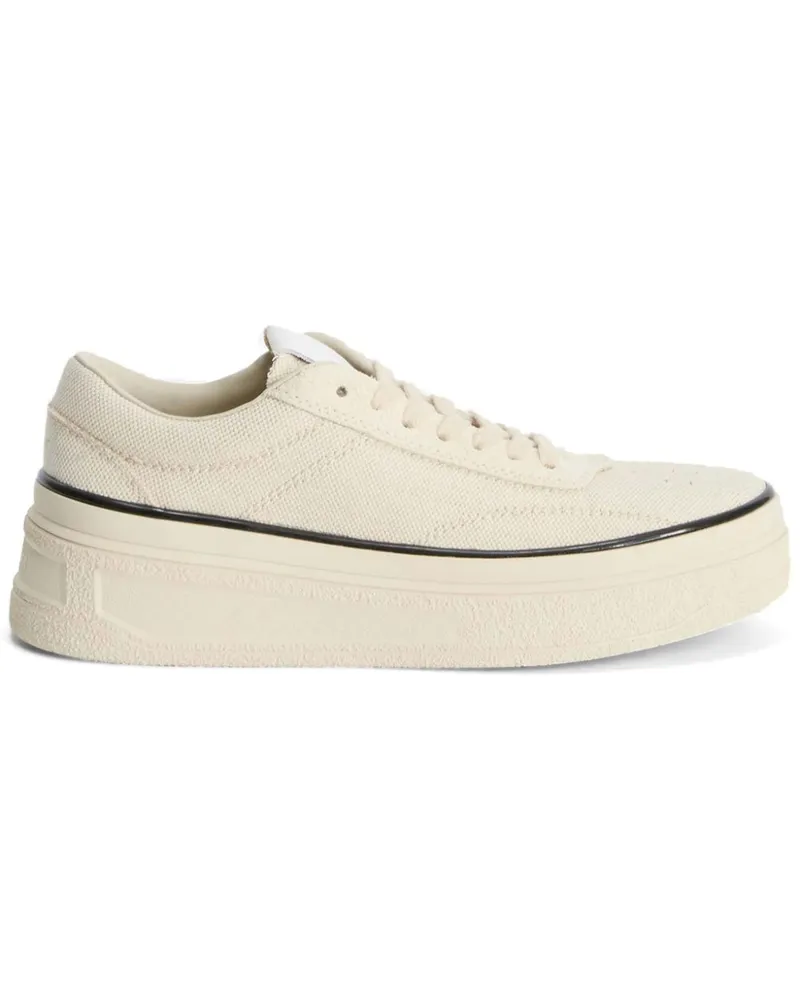 Jil Sander Sneakers aus Canvas - Nude Nude