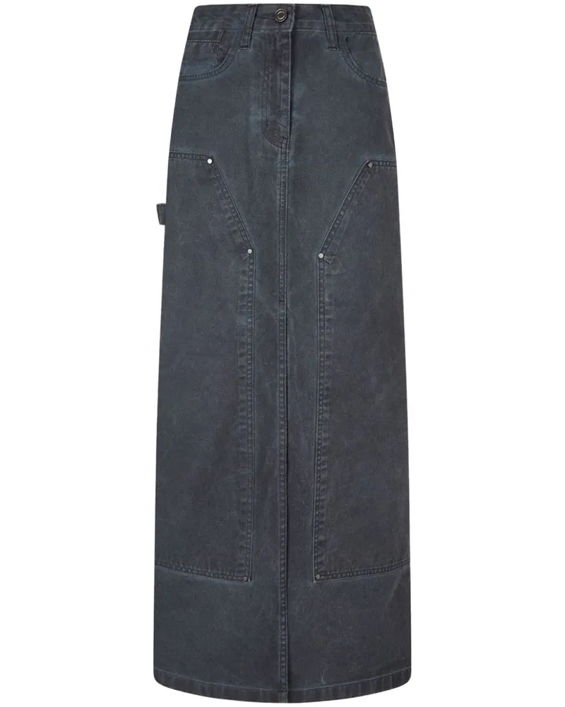 STUDIO TOMBOY Ausgeblichener Jeans-Maxirock - Grau Grau