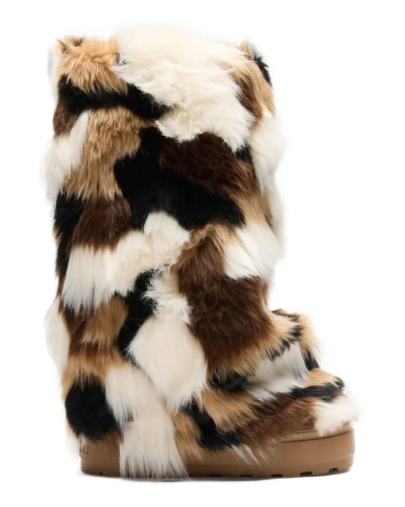 Casadei Husky Stiefel im Patchwork-Look - Braun Braun