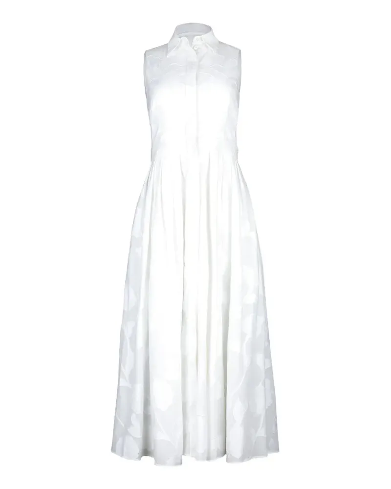 Michael Kors sleeveless midi dress - Weiß Weiß