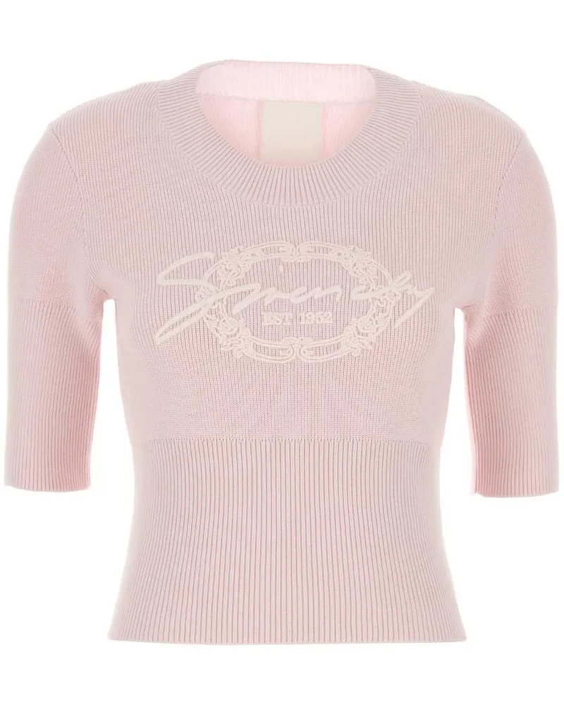 Givenchy Oberteil mit Logo-Applikation - Rosa Rosa