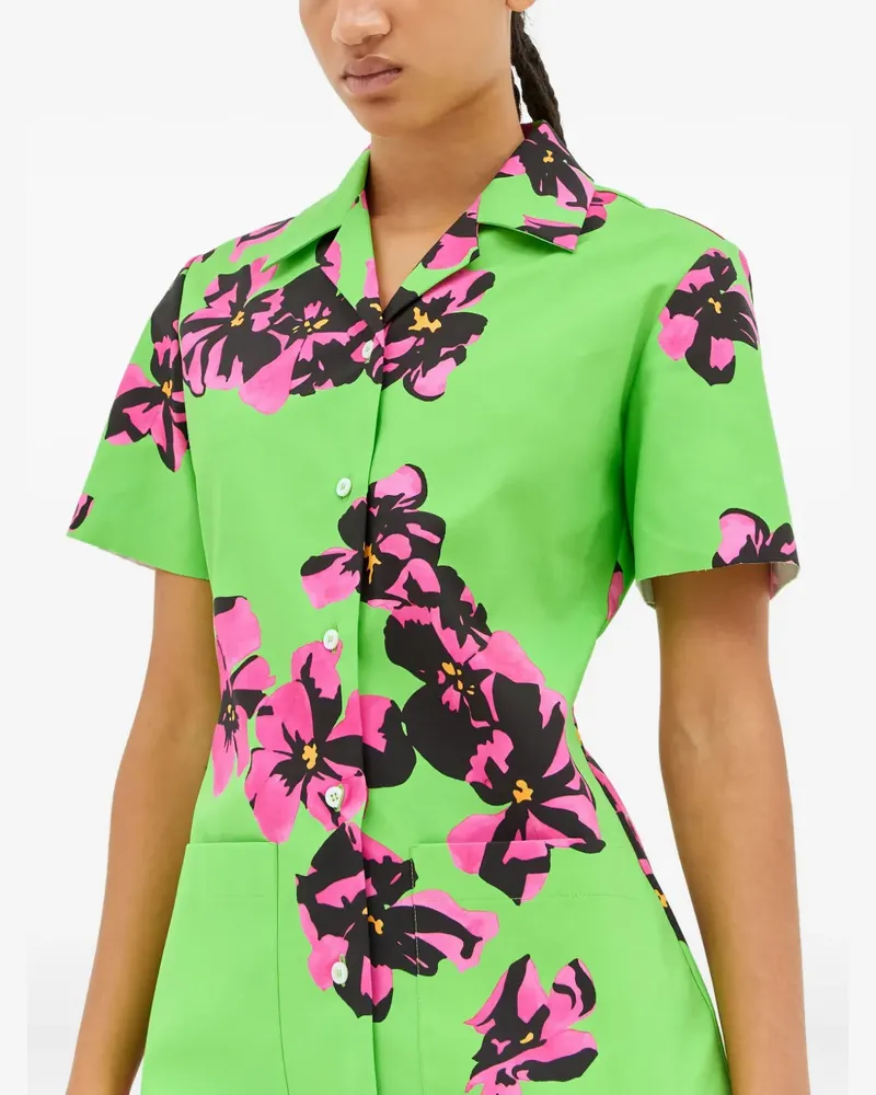 Miu Miu Kleid mit Knöpfen - Grün Grün