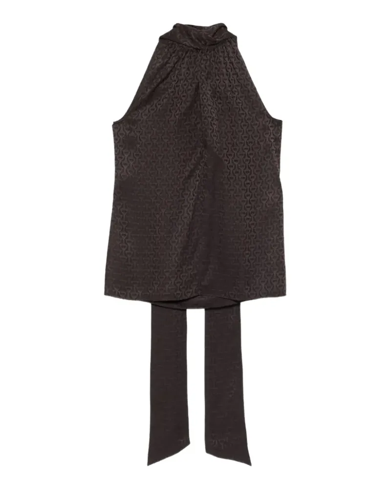 Gucci pussy-bow-collar blouse - Braun Braun