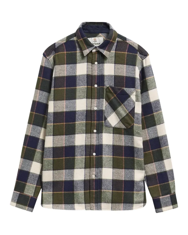 Barbour Bannock Flanellhemd mit Karo-Print - Grün Grün