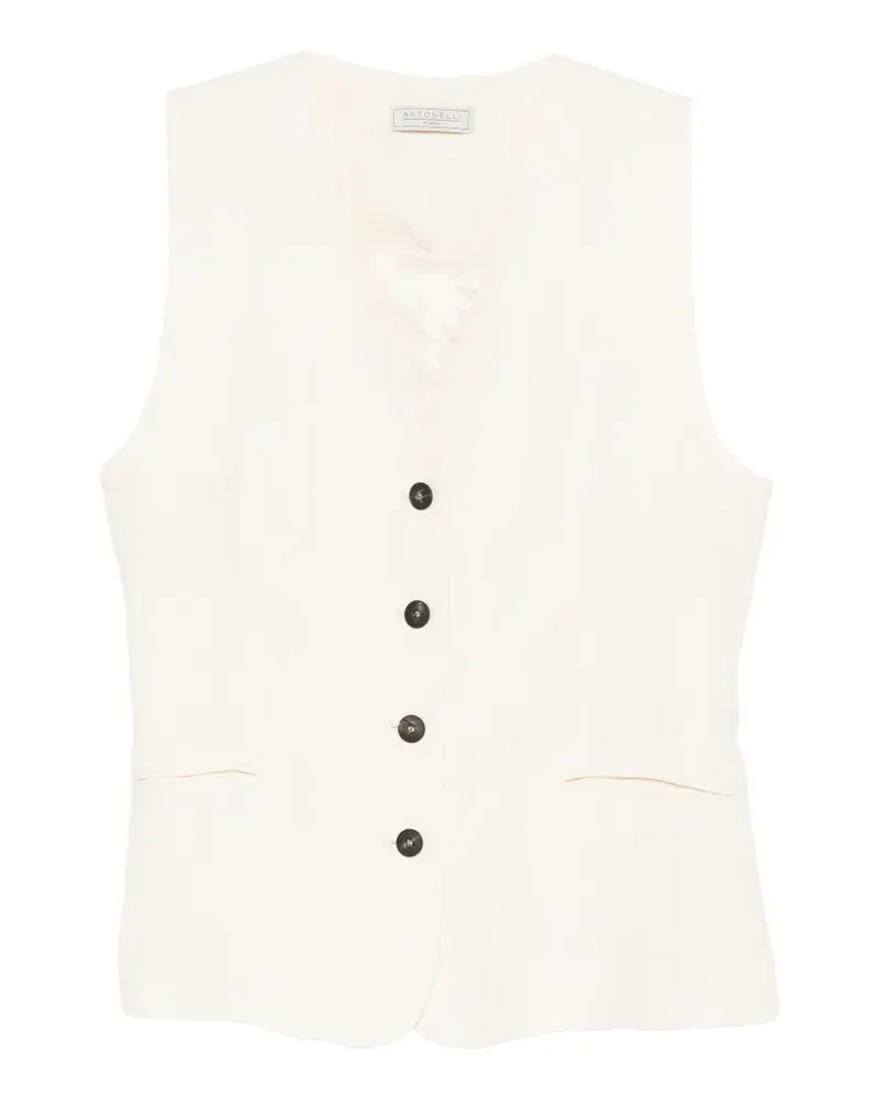 Antonelli Firenze buttoned waistcoat - Nude Nude