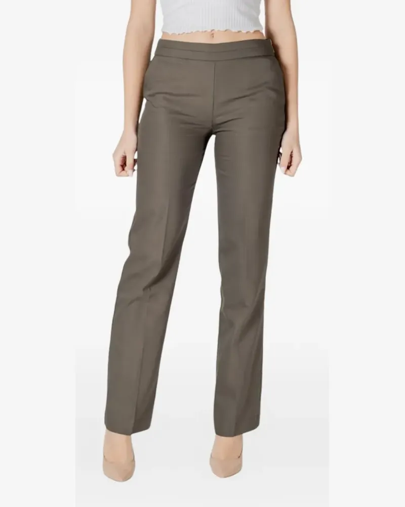 Morgan slim-fit straight-leg trousers - Grün Grün