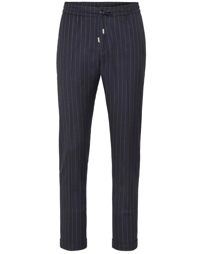 Billionaire Wollhose mit Nadelstreifen - Blau Blau