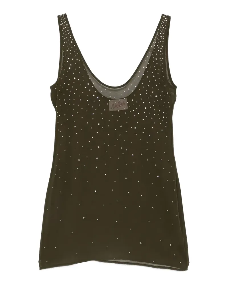 MC2 Saint Barth Raya rhinestone-embellished mini dress - Grün Grün