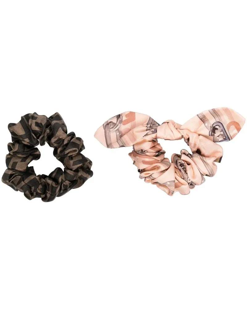 Fendi Set aus zwei Haargummis - Rosa Rosa