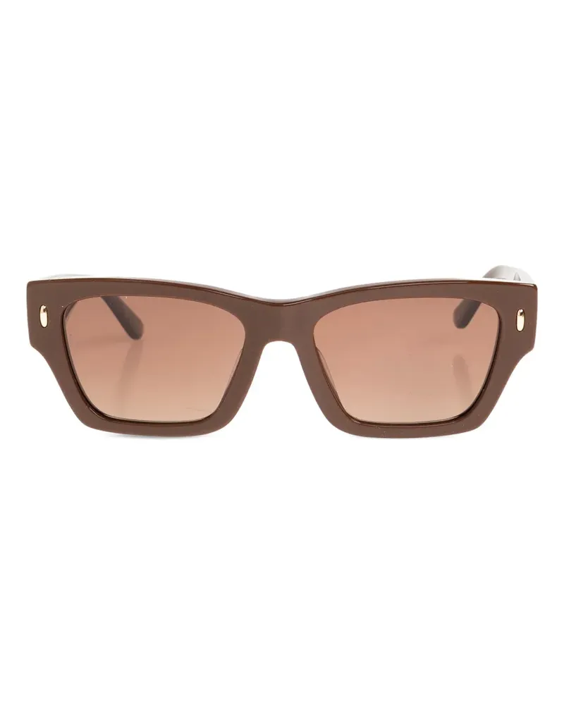 Tory Burch Sonnenbrille mit eckigem Gestell - Braun Braun