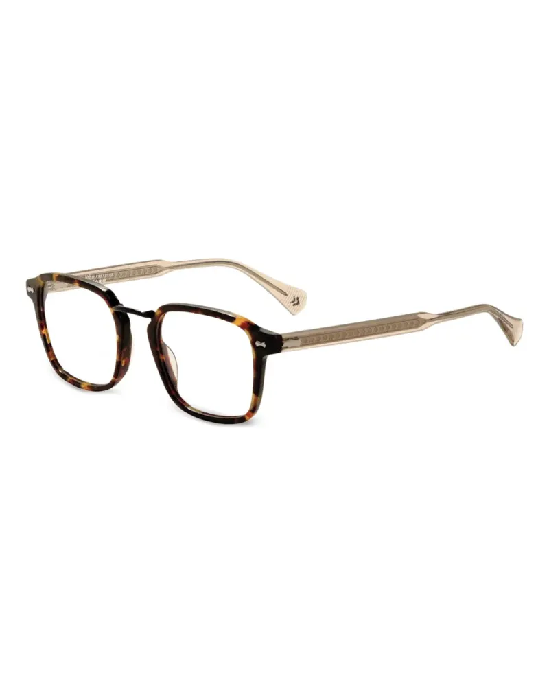 John Varvatos Eckige Brille in Schildpattoptik - Braun Braun