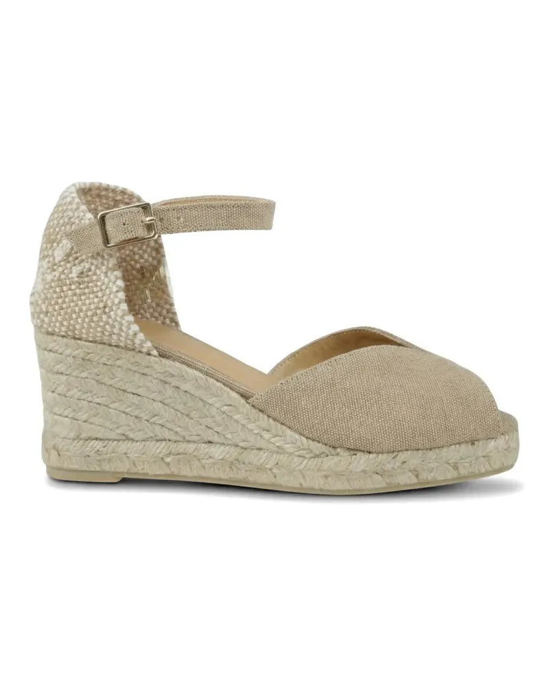 Castañer Bianca Espadrilles mit Peeptoe - Nude Nude