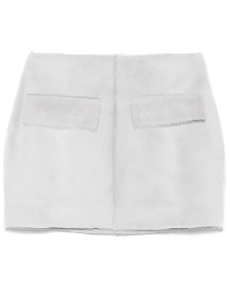 REMAIN Mini Shearling-Handtasche - Grau Grau