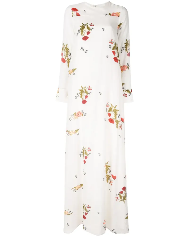 macgraw Soiree' Kleid mit Blumen-Print - Weiß Weiß