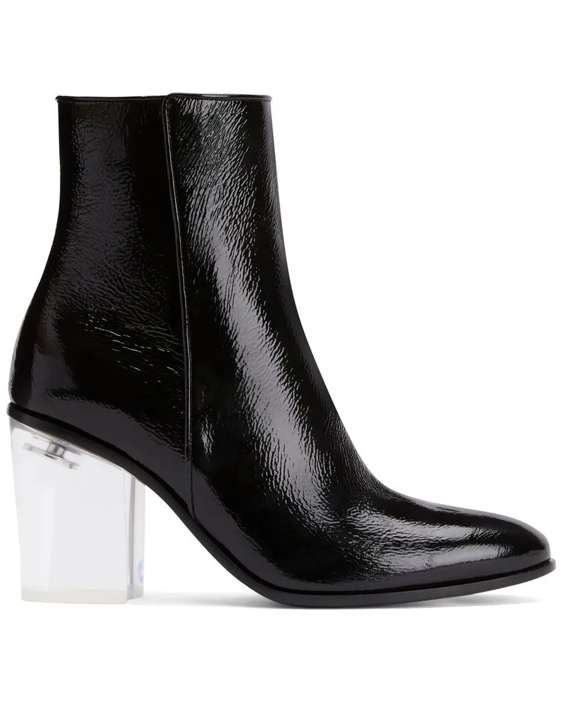 Giuseppe Zanotti Enriette Plexy Stiefeletten 80mm - Schwarz Schwarz