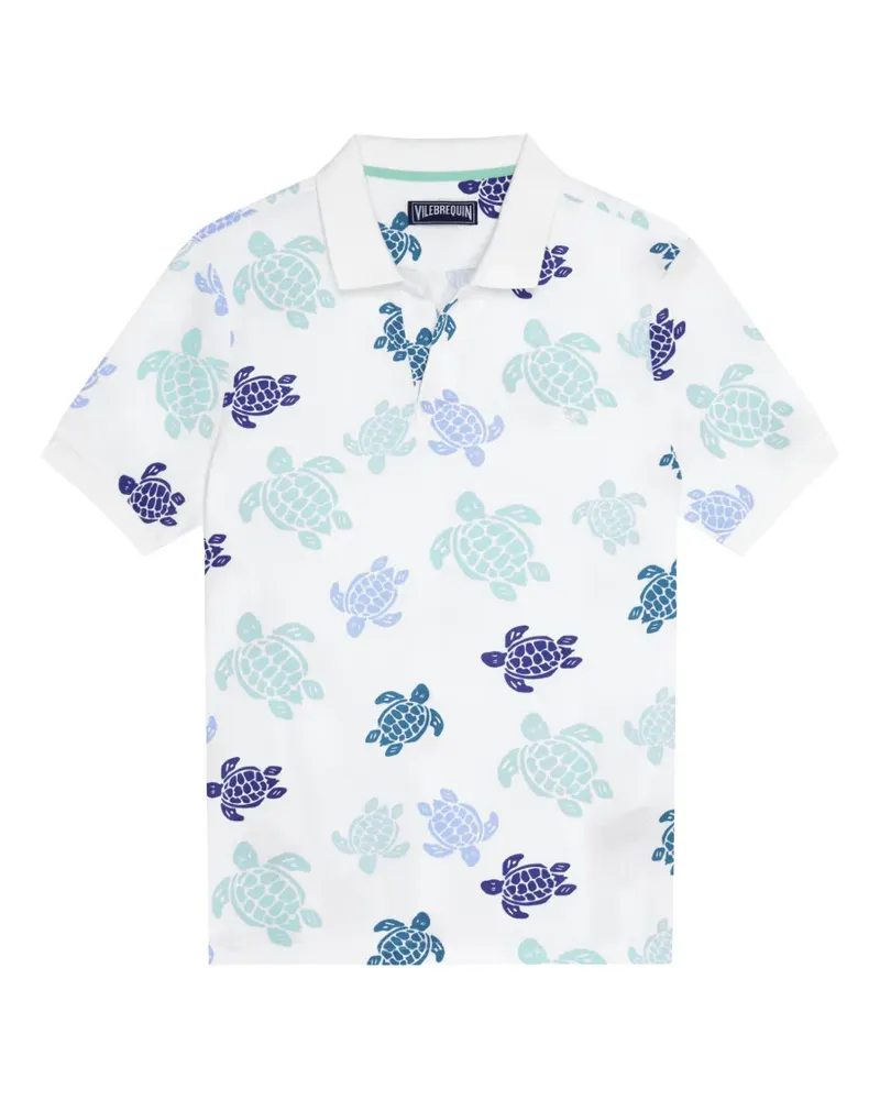 Vilebrequin Ronde des Tortues Poloshirt - Weiß Weiß