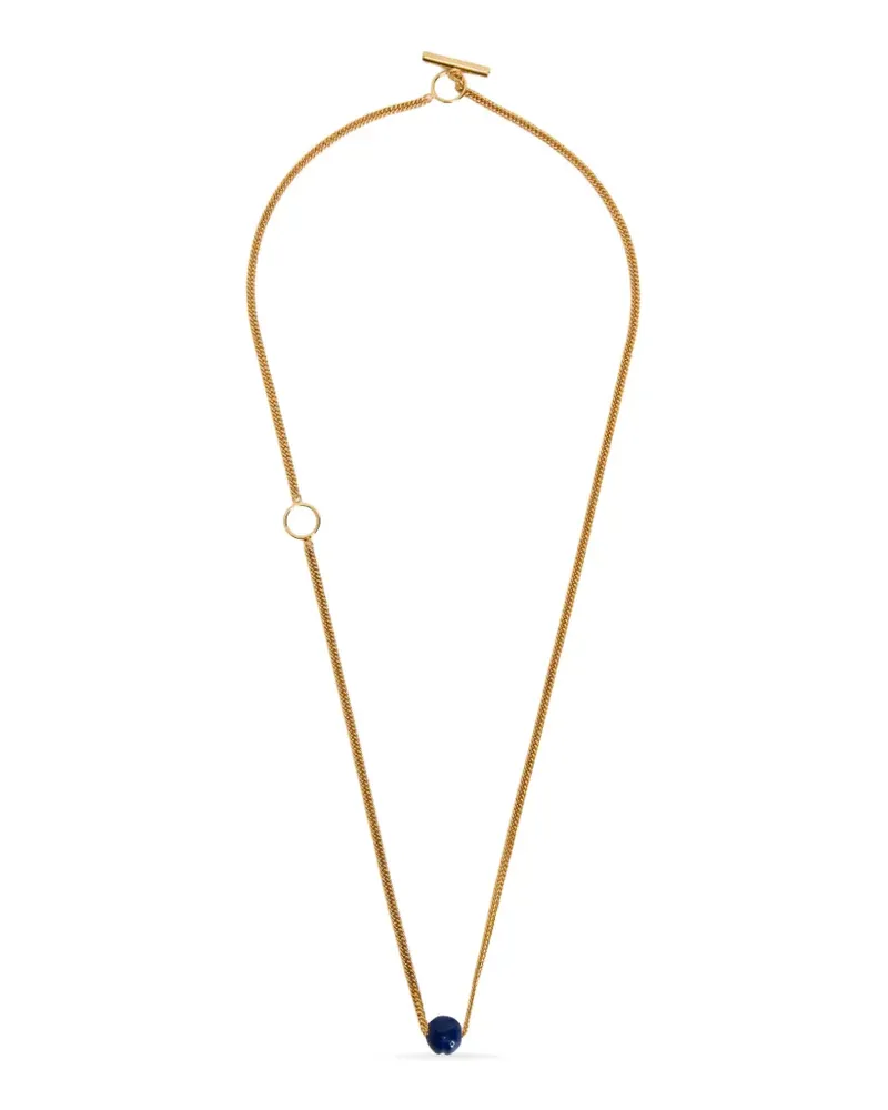Jil Sander Halskette mit Kugelanhänger - Gold Gold