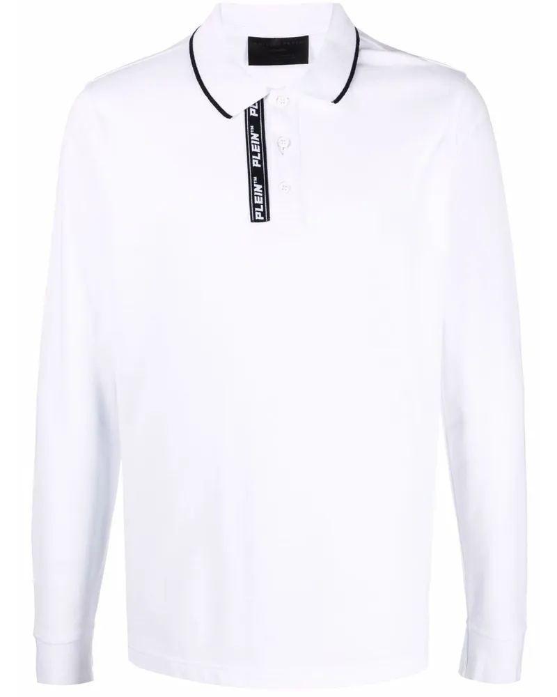 Philipp Plein Poloshirt mit Logo-Stickerei - Weiß Weiß