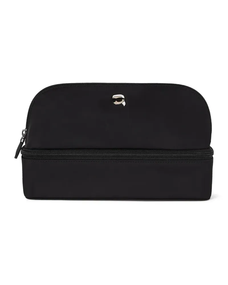 Karl Lagerfeld Ikon Kosmetiktasche - Schwarz Schwarz