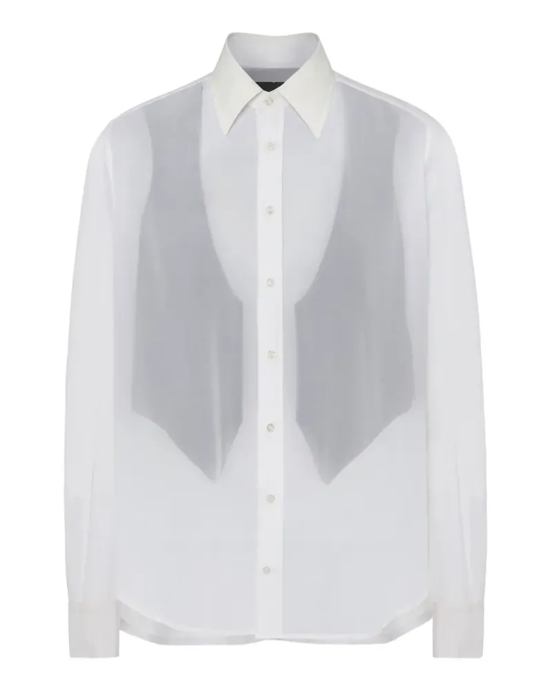 Maison Margiela Langärmeliges Hemd - Weiß Weiß