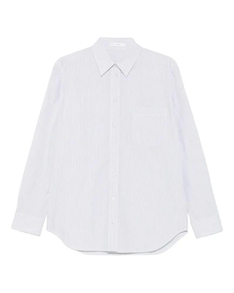 The Row Gavina striped patch-pocket shirt - Weiß Weiß