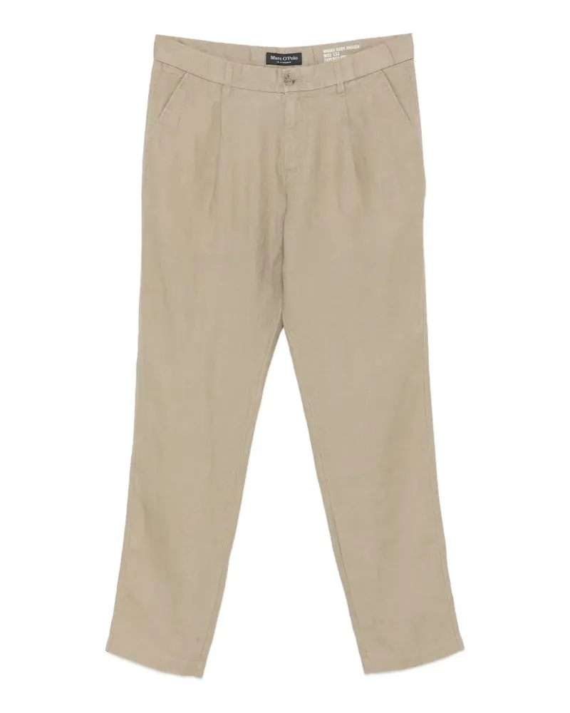 Marc O'Polo Osby pleated tapered-fit trousers - Nude Nude