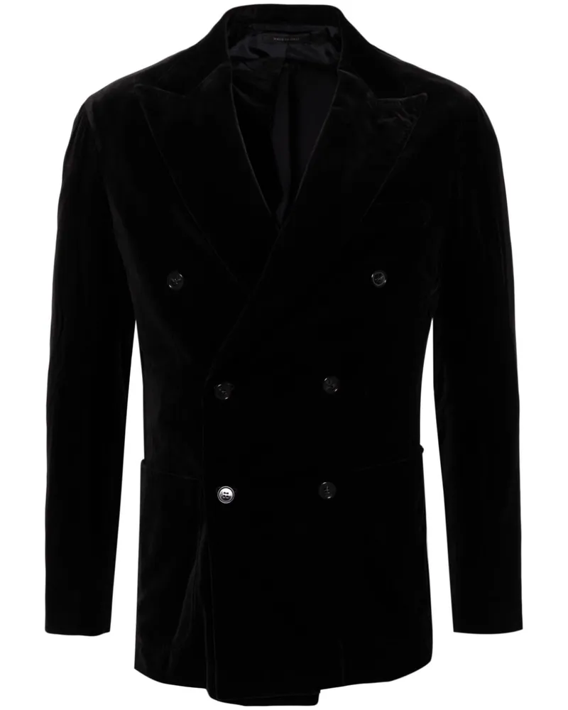 Brioni Doppelreihiges Sakko - Schwarz Schwarz
