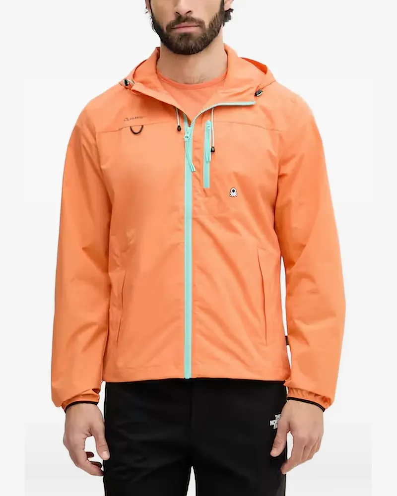 Benetton Kapuzenjacke mit Reißverschluss - Orange Orange