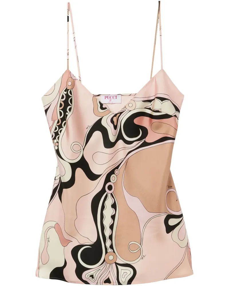 Emilio Pucci Orchidee Camisole-Top - Nude Nude