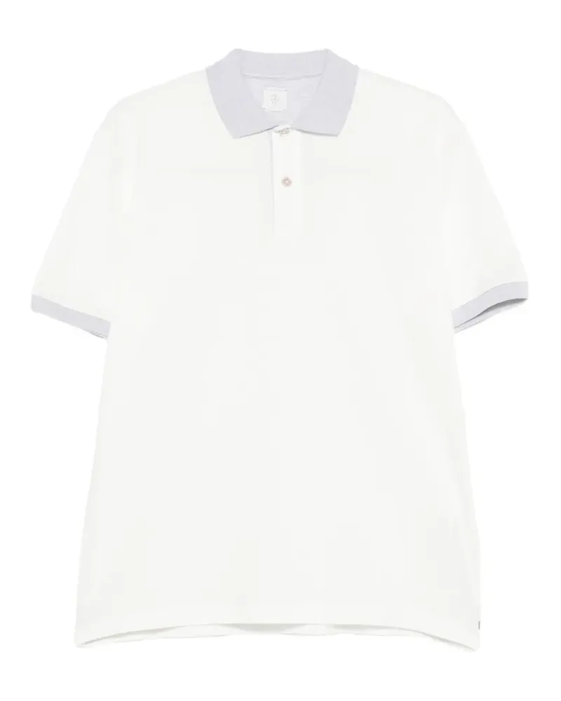 Eleventy Poloshirt mit Knopfleiste - Weiß Weiß
