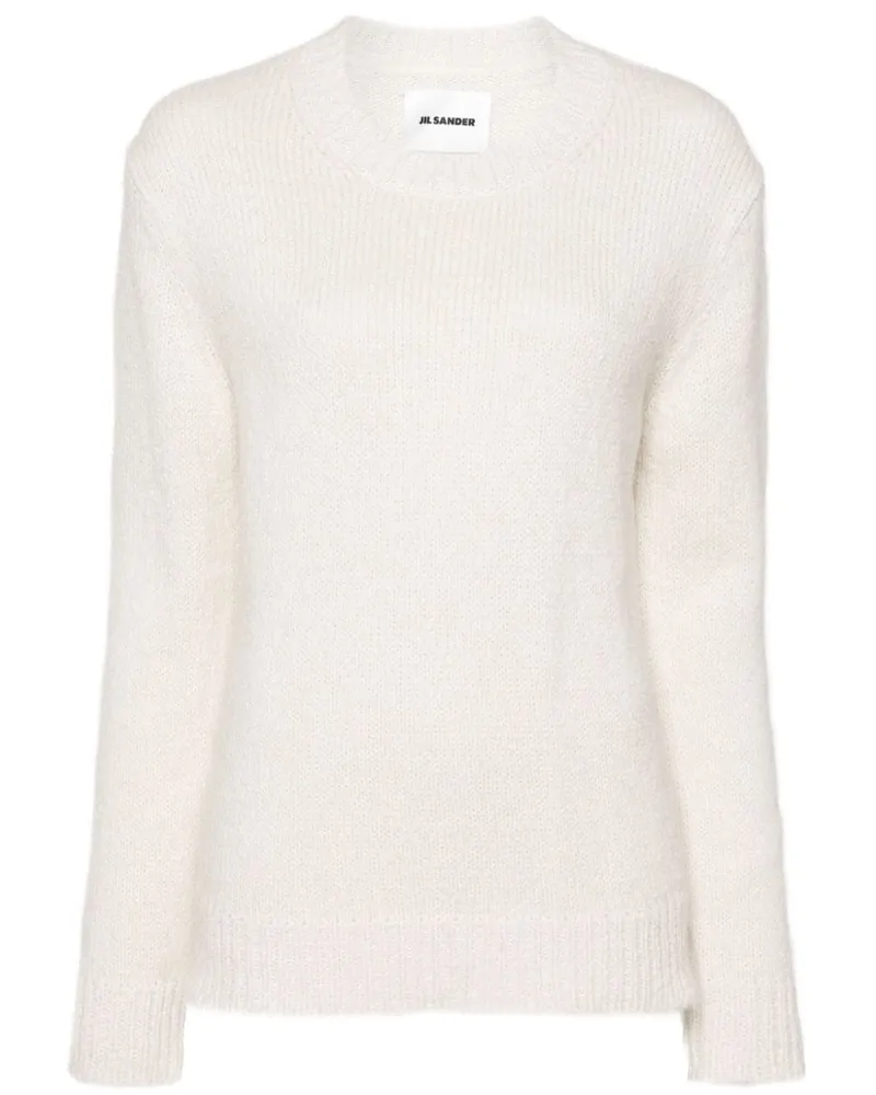 Jil Sander Pullover mit Rundhalsausschnitt - Weiß Weiß