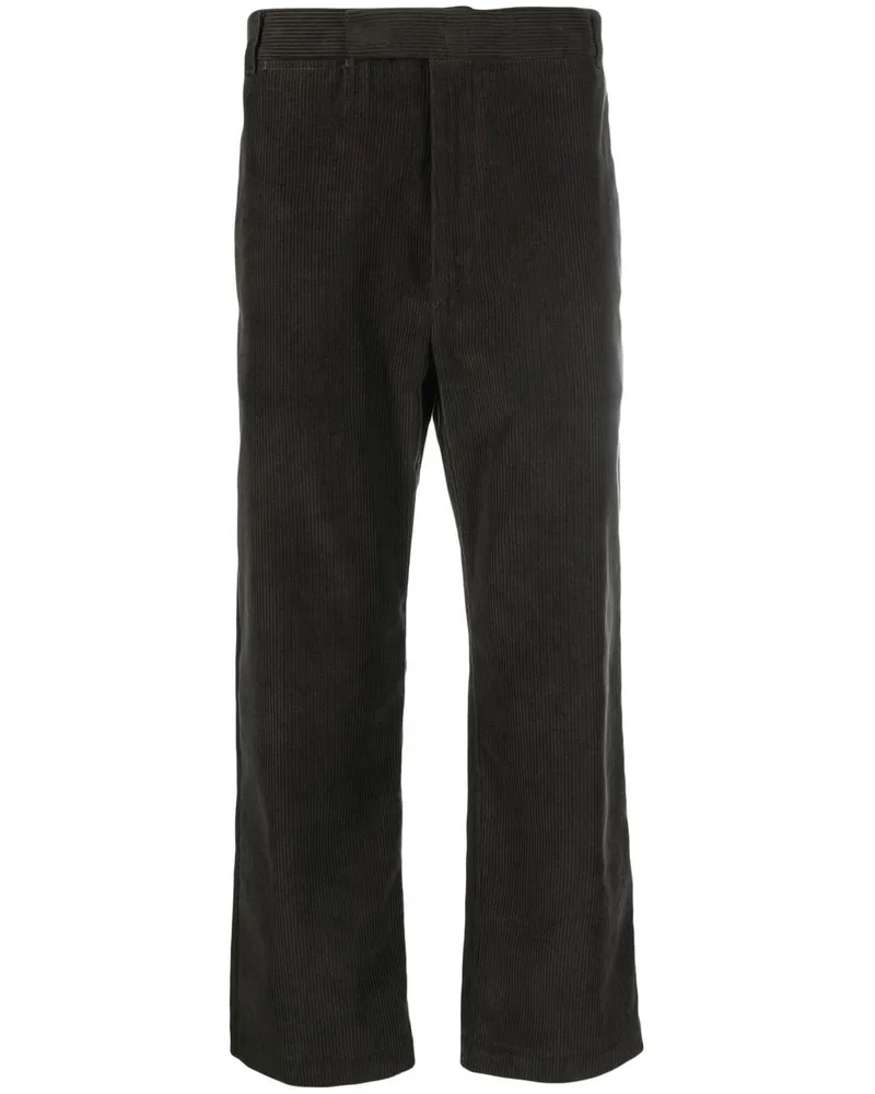 Thom Browne Cropped-Hose aus Cord Braun