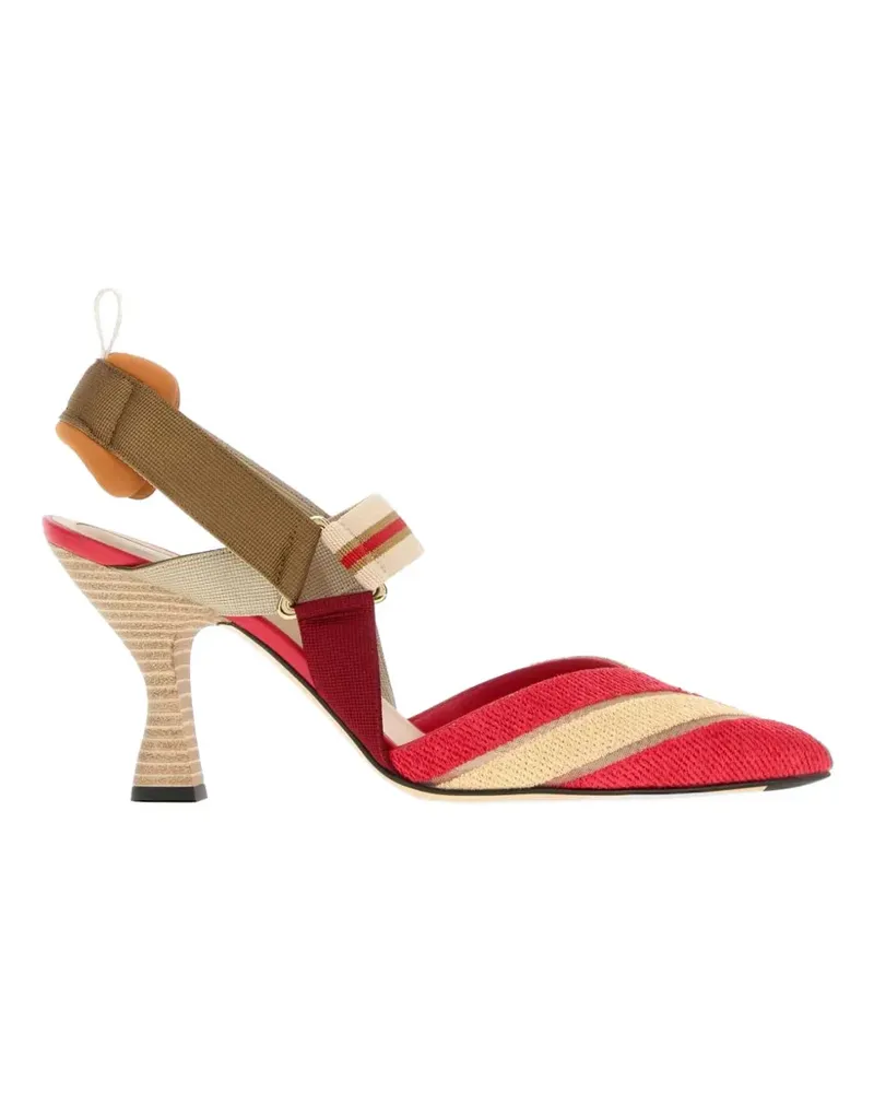 Fendi Colibrì embroidered pumps - Rot Rot